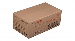 Daxwell Aluminum Foil Sheets, Interfolded, 9" x 10.75", J10002315 (Case of 3,000; 6 Boxes of 500), Silver