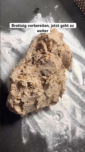 Prepare the bread dough, now knead it quickly