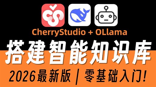 【有手就行】20分钟手把手教会你用CherryStudio搭建自动智能体本地知识库！让你效率提至100%，最适合普通人的教程！