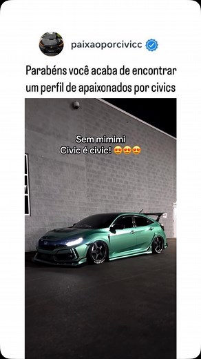 Paixão Por Civic | A meta é o Civic! on Instagram: "Assim como um Civic bem cuidado chama atenção na rua, sua marca precisa se destacar nas redes! Se tá difícil engajar e crescer, talvez seja hora de deixar a Blooprint Mídias assumir o volante. 💨 Quer parar de patinar e ganhar tempo? Corre no link da bio! 🚀🔥"