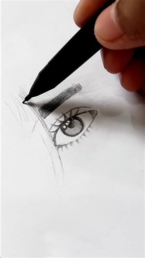 Realistic eye drawing ♡ #shorts #arts #trending #drawing