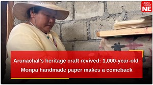 Arunachal’s heritage craft revived: 1,000-year-old Monpa handmade paper makes a comeback Dirang’s Chug Valley in Arunachal Pradesh is witnessing a revival of its 1,000-year-old handmade paper-making tradition, thanks to the dedicated efforts of local artisan Dorjee Choijom and the Khadi and Village Industries Commission (KVIC). This heritage craft, which once thrived as an essential part of Monpa culture, had nearly vanished over the last century. #ArunachalPradesh #Arunachal #heritage #monpapap