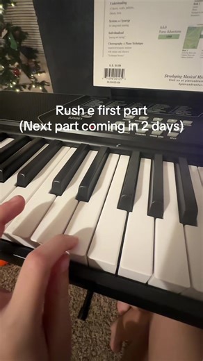 Rush e first part #tutorials #tiktok #piano