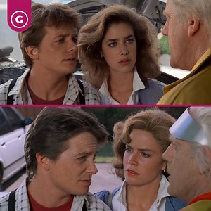 Great Scott!! Did you know the ending to Back to the Future was reshot for the opening of Back to the Future Part II because of an actress change? Check out the edited side-by-side scene comparison here! 👇 | GameSpot