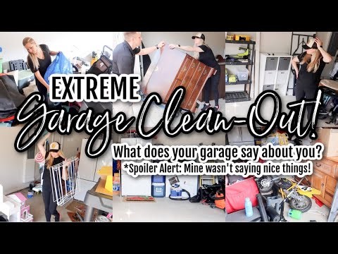 *NEW* 🚗 EXTREME HOARDER GARAGE CLEAN-OUT! MASSIVE DECLUTTER + ORGANIZE! ORGANIZING THE CHAOS