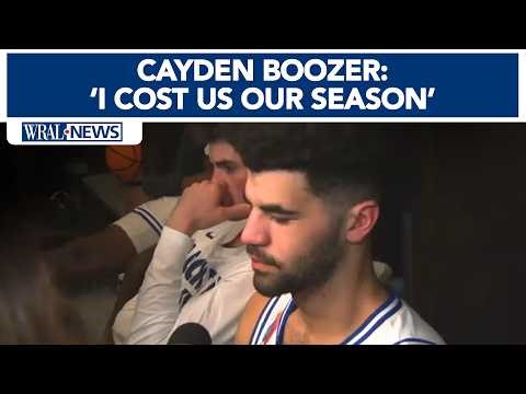 Cayden Boozer on final seconds of UConn loss: 'I cost our team our season'