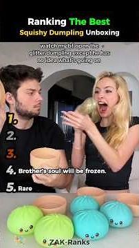 Ranking The Best Squishy Dumpling Unboxing #ranking #shorts