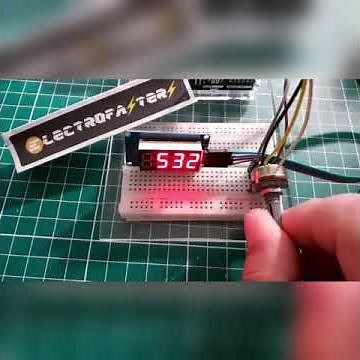 Potentiometer value using a 4-digit 7-segments display