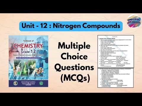 Class XII Chemistry MCQs | Unit - 12 : Nitrogen Compounds | Important Objective Questions