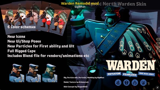 Warden Remodel mod Mod for Deadlock | DL Mods
