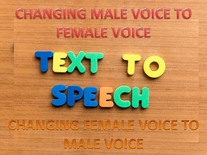 CHANGING MALE AND FEMALE VOICES IN PYTTSX