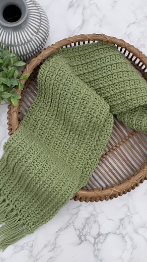 NEW PATTERN ALERT! The Bar Stitch Scarf is a great choice for men or women! The front post double crochet creates nice long lines of texture across the full length of the scarf! Matching beanie pattern coming soon! . Find the free pattern at CAABCrochet.com 🧣 . . . . #caabcrochet #crochetersofinstagram #crochetpattern #crocheteveryday #crochetaddict #igcrochet #crochetlove #crochetscarf | Cute As A Button Crochet & Craft