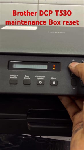 Brother DCP 530 maintenance Box reset