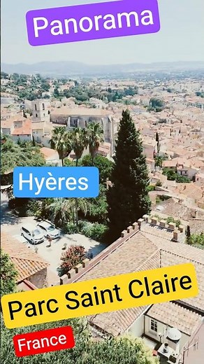 Hyères; Panorama; Parc Sainte Claire; Viewpoint; French Riviera; Var; France