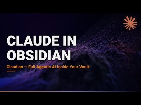 Claudian: Claude Code Lives Inside Obsidian Now