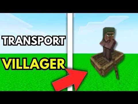 How To Transport Villagers In Minecraft | 2026 | Step-by-Step
