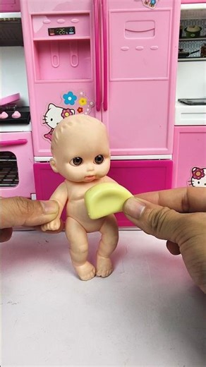 Satisfying with unboxing barbie doll and pink bathup set #1WiphaASMR #doll #barbiedoll