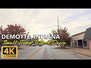 DeMotte, Indiana – Dairy Country Charm & Friendly Vibes | Small-Town USA Drive 4K