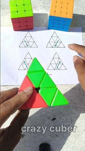 Pyramixn Cube Solve In Magic tricks 🤯🔥 #rubikscube #how #puzzlecube #shortsfeed #braintest #cube