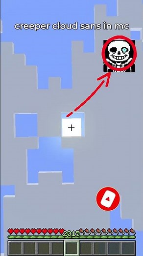 sans undertale cloud in minecraft 💀