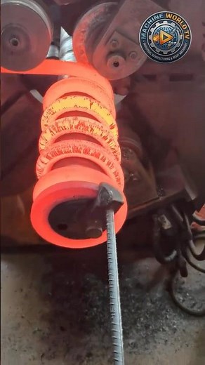 Amazing Hot Metal Spring Making Process | Satisfying Machines #shorts