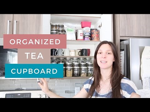 Loose Leaf Tea Storage | Organized Tea Storage | Tea Storage Ideas | Tea Storage Cupboard Organized
