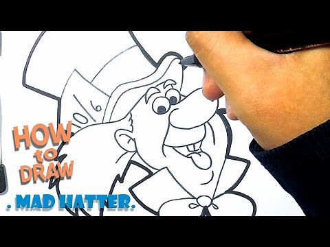 How to Draw Mad Hatter from Alice in Wonderland | Easy Drawing | Cartoon drawing