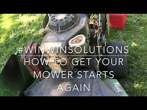 Mower Hard Start after ran out of Fuel? Here's how to get your mower running again.