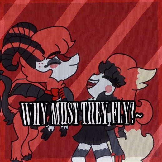 Estelle singing about feathers, wings, and flying #hazbinfanart #radioapple #fanchild #hazbinhotelau