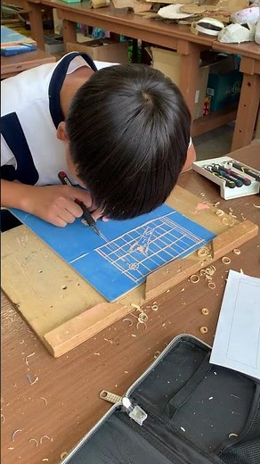 【東海大学付属静岡翔洋小学校】小6図工 版画 彫刻刀を使いこなす#shorts