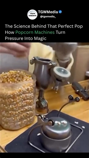 TGW Media 🗞️ | It might look small and simple, but a popcorn pressure machine is a masterpiece of physics. Each kernel is superheated under intense... | Instagram
