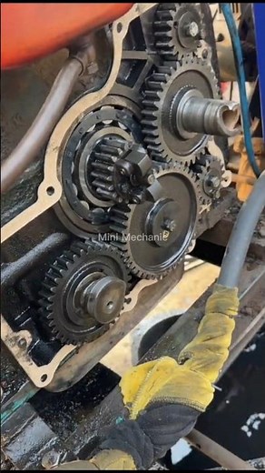 Small Diesel Engine Timing Gear Repair | Engine Maintenance #Shorts #minimechanic #repair #engine
