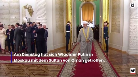 Erstes Treffen seit 1985: Putin trifft Sultan von Oman in Moskau