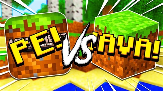 Minecraft PE vs Minecraft PC!