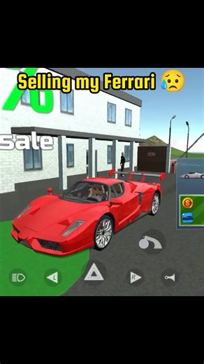selling my Ferrari 😥😔 in car simulator 2 #carsimulator2 #carsimulator2newupdate