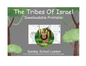 The Tribes Of Israel Map - Sunday School Lesson