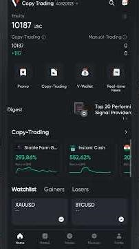 My Vantage copy trading profit #CryptoTrading #vantage
