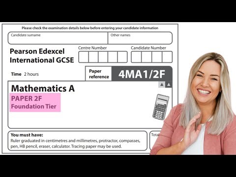 IGCSE Foundation Mathematics Practice Paper 6 - 4MA1/1F