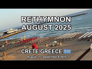 RETHYMNON CRETE AUGUST 2025 (4K)