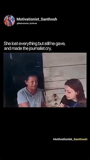 She Lost Everything—But Still Chose to Give 💔🌊 #shorts #viral @Motivationist_Santhosh ​