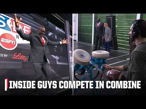 Shaq & Chuck go HEAD-TO-HEAD on Inside The NBA Combine 🏈