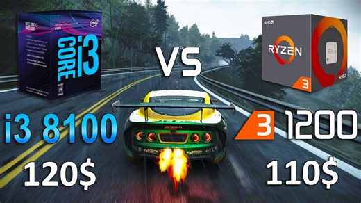 I3 8100 vs Ryzen 3 1200 test in 8 games (GTX 1060)