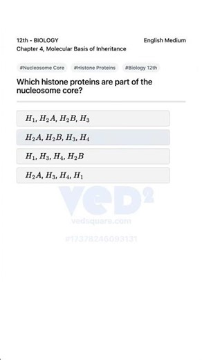 Nucleosome Core Histone Proteins Biology 12th