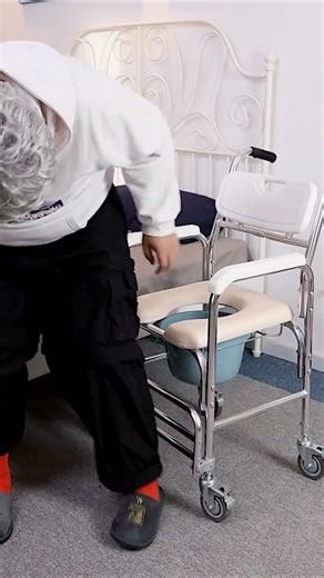 Portable Commode Chair with Wheels | Easy Mobility & Comfortable Seating