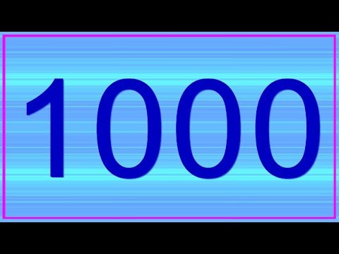 Numbers from 1 to 1000 Slowly with Calm Music | 1-1000 Numbers123
