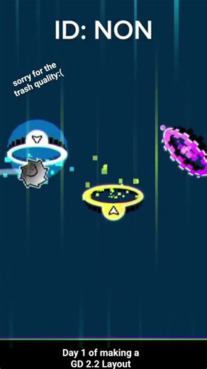 Day 1 of making a GD 2.2 Layout (sorry if its bad) #geometrydash #gd #gameplay #gaming #gameplay