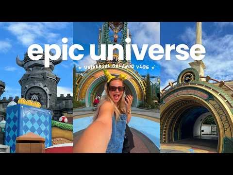 first time at EPIC UNIVERSE!! 🌎✨ | UNIVERSAL ORLANDO VLOG | brand new rides, shows & food reviews!