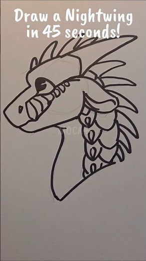 NIGHTWING DRAWING TUTORIAL! #dragon #wof #nighwing #art #tutorial #drawing