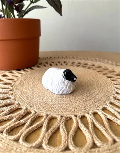 Miniature Ram Statue Tiny Sheep Figurine Scottish Sheep Farmhouse Decor - Etsy