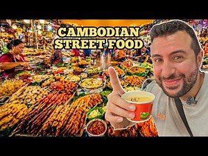 Trying Cambodian Street Food at Central Market in Phnom Penh 🇰🇭 (Was It Worth It?)